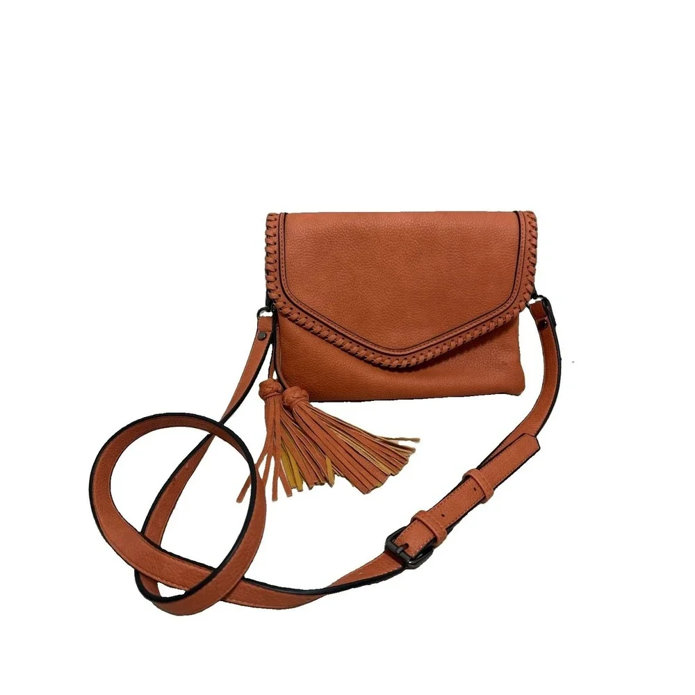 Jen & Co Sloane‎ Flapover Crossbody with Tassel